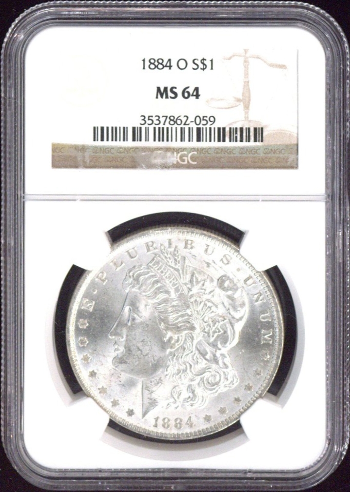 1884-O One Dollar NGC MS64 - US NGC MS64